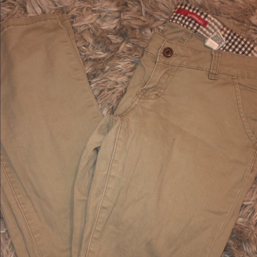 Two pairs of khaki pants